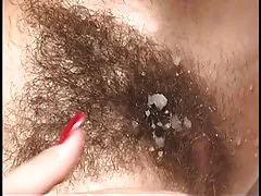 شعر شقراء مع بوش الأسود والحمار ركوب الصعب!